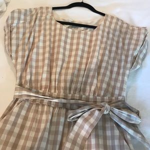 Anthropologie buffalo check dress